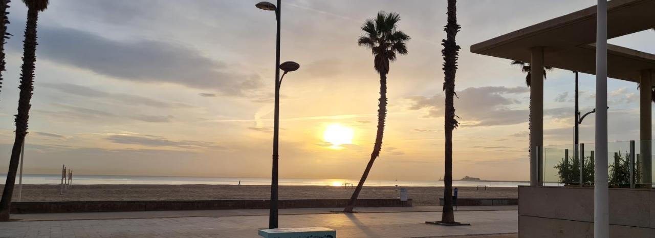Beach Valencia Luxury A40-13 Apartment With Terrace And Sea Views Exteriör bild